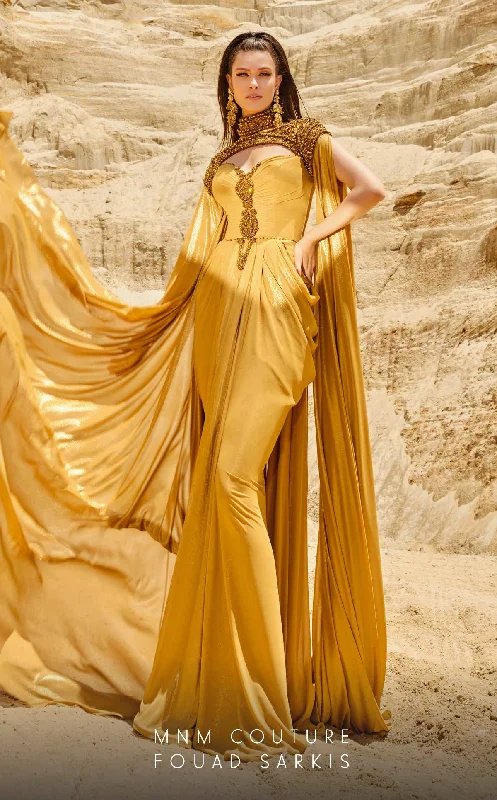 High - low hem wedding dresses for a trendy twist MNM Couture 2759 Fitted Long Metallic Slit Formal Evening Dress High - low hem wedding dresses for a trendy twist MNM Couture 2759 Fitted Long Metallic Slit Formal Evening Dress