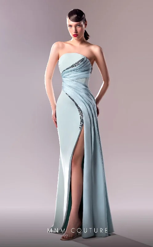 Ruffled wedding dresses with a cascading effect MNM Couture G1608 Fitted Long Formal Overskirt Slit Prom Dress Ruffled wedding dresses with a cascading effect MNM Couture G1608 Fitted Long Formal Overskirt Slit Prom Dress
