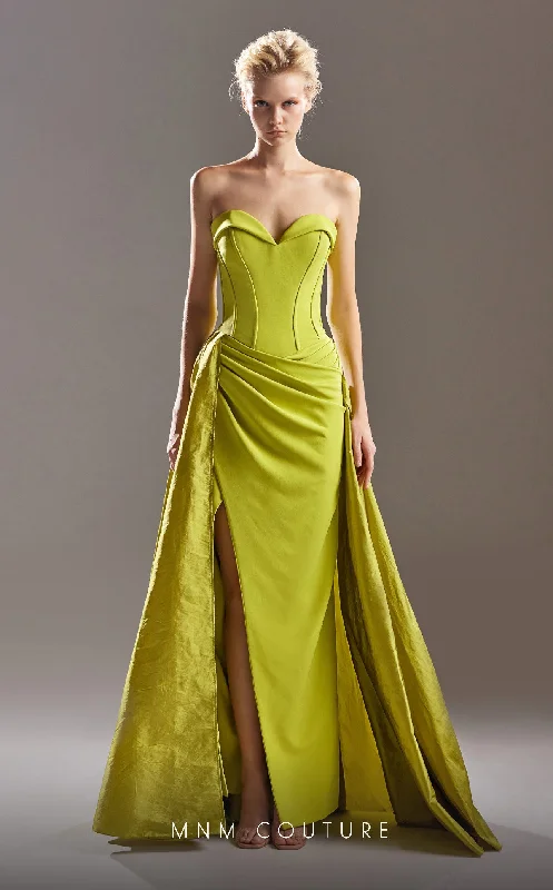 Appliqued wedding dresses with 3D floral designs MNM Couture G1534 Overskirt Long Formal Fitted Evening Dress Appliqued wedding dresses with 3D floral designs MNM Couture G1534 Overskirt Long Formal Fitted Evening Dress
