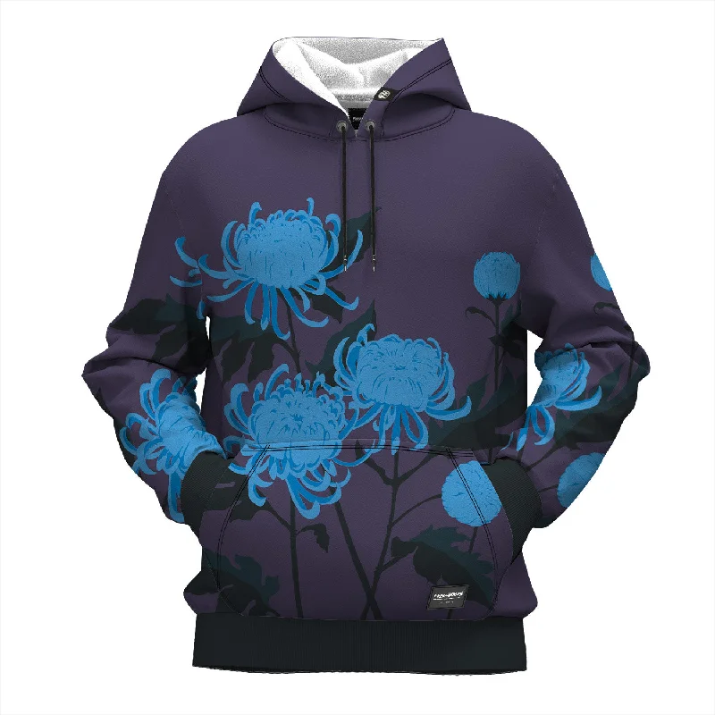Women's pullover hoodie with a side slit for a modern and relaxed fit Women's pullover hoodie with a side slit for a modern and relaxed fit Chrysanthemum Hoodie