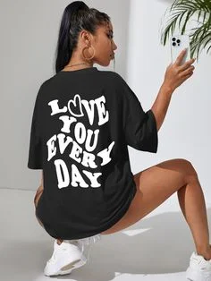 Women's hoodie with a detachable hood for customizable styling Women's hoodie with a detachable hood for customizable styling Love You Every day women oversized tshirt