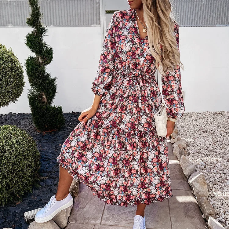 South Gate Tiered Boho Maxi Dress