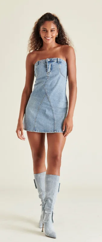 Denim Mini Dress by Steve Madden