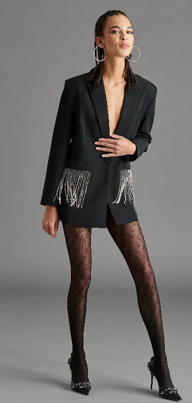 Rhinestone Blazer Dress by Steve Madden