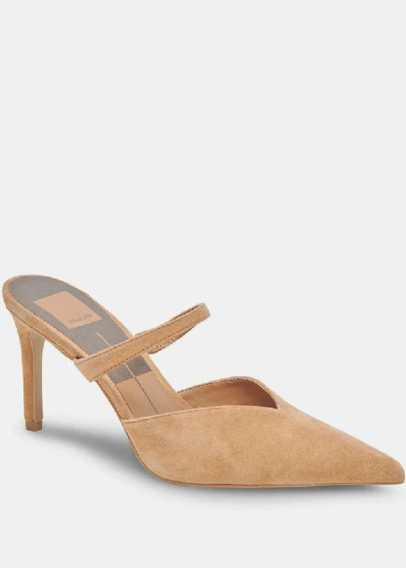 Wedding guest dresses with cut - out details and midi lengths Dolce Vita Kanika- Tan Suede