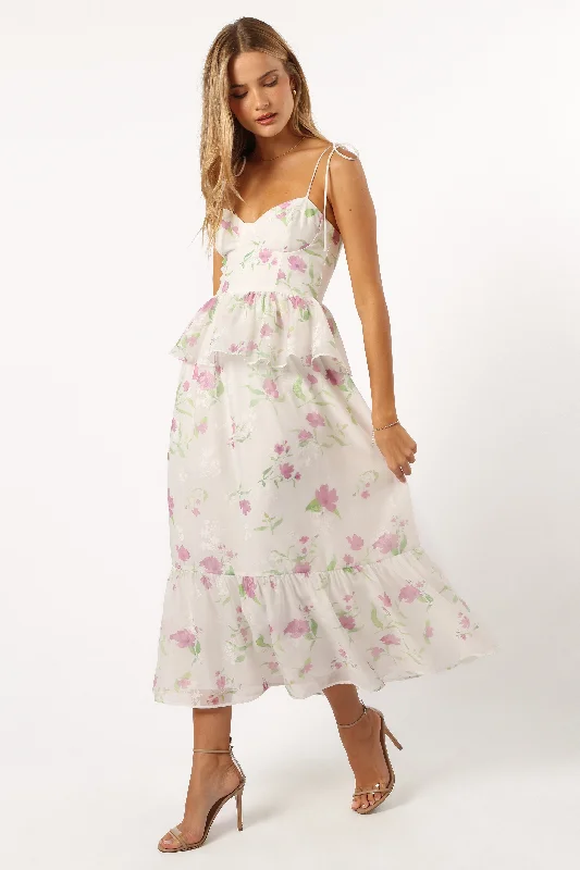 Armani Midi Dress - White Floral