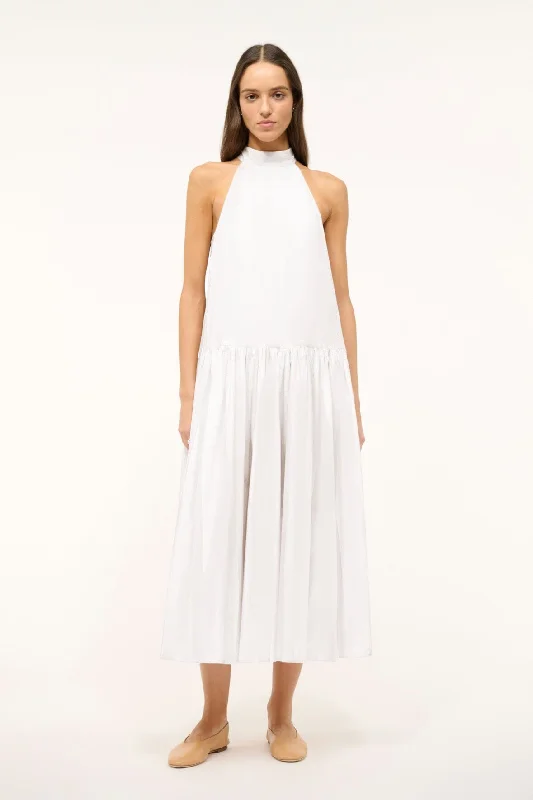 MIDI MARLOWE DRESS | WHITE