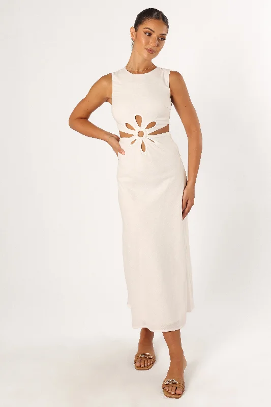 Sola Midi Dress - White